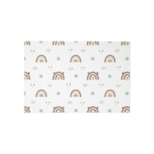 Modern Neutral-Regenbogen-Muster Kinderzimmer-Rug