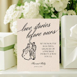 Modern Neutral Wedding Family Generation Heritage Sockelschild