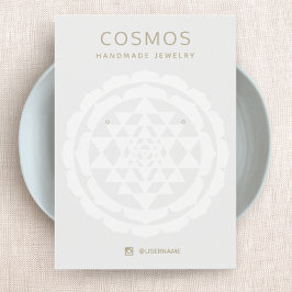 Modern New Age Earring Juwelier Display Card