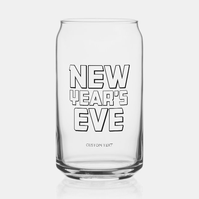 Modern New Year’s Eve Party  Dosenglas (Vorderseite)