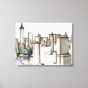 Modern New York Skyline Leinwand Malerei