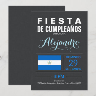 Modern: Nicaragua-Party Einladung