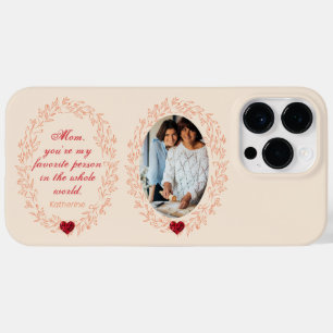 Modern Niedlich Heart Mama Foto Mothers Day Case-Mate iPhone 14 Pro Max Hülle