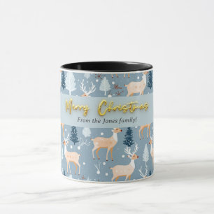 Modern Niedliche Rentierfisch Snowflake Tasse