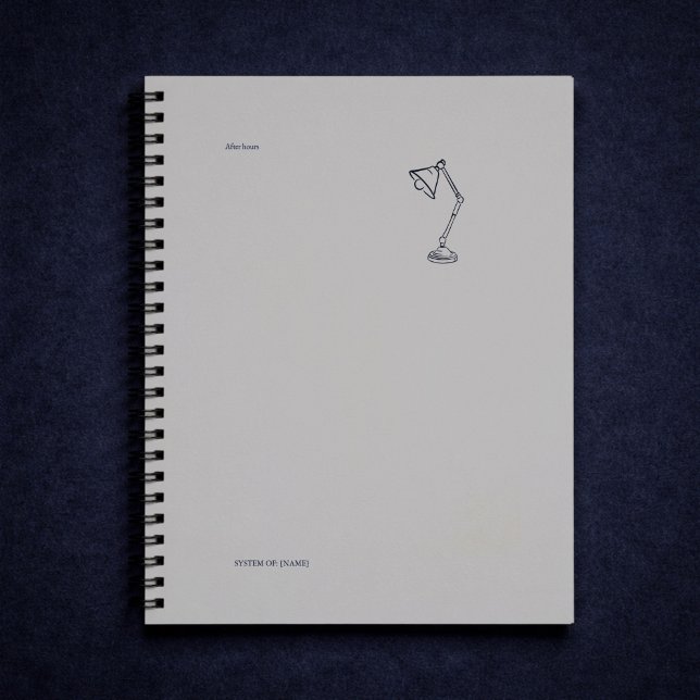 Modern Nocturnal Scholar Aesthetic/Night lamp Planer (Von Creator hochgeladen)