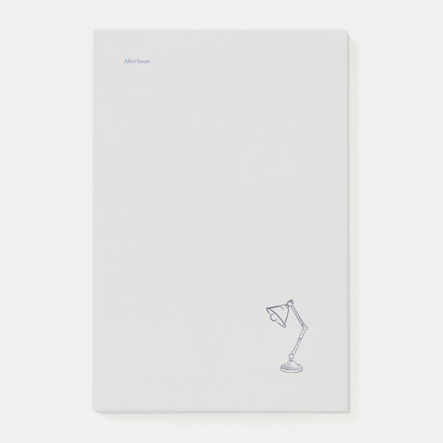 Modern Nocturnal Scholar Aesthetic/Night Lamp Post-it Klebezettel (Vorderseite)