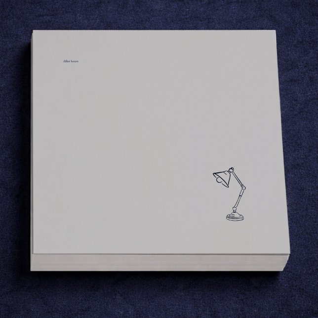 Modern Nocturnal Scholar Aesthetic/Night Lamp Post-it Klebezettel (Von Creator hochgeladen)