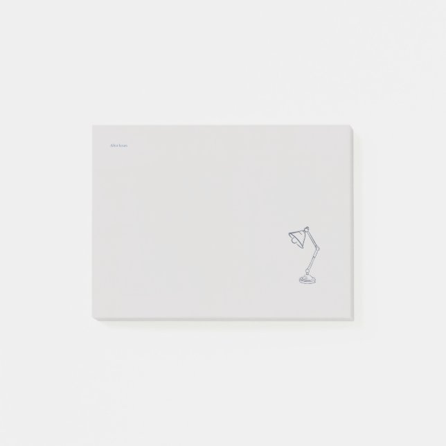 Modern Nocturnal Scholar Aesthetic/Night Lamp Post-it Klebezettel (Vorderseite)