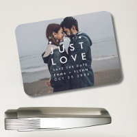 Modern Nothing Fancy Just Love Foto Save the Date