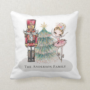 Modern Nutcracker Ballerina Weihnachtsbaum Kissen