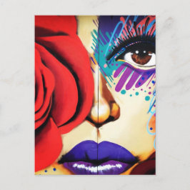 Modern NYC Street Art Postkarte