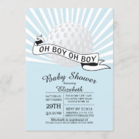 Modern Oh Boy Golf Ball Boys Baby Dusche