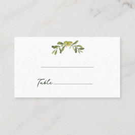 Modern Olive Green Platzkarte