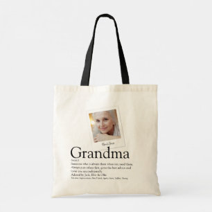 Modern Oma Großmutter Granny Definition Foto Tragetasche