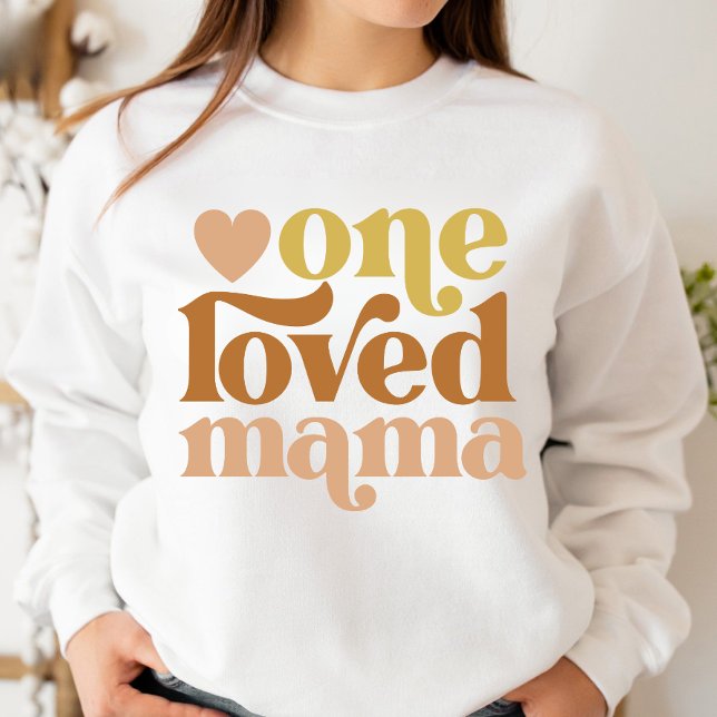 Modern One liebte Mama-Muttertagsgeschenk Sweatshirt (Von Creator hochgeladen)