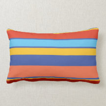 Modern Orange Blue Yellow Corner Stripes Beach