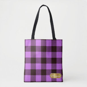 Modern Orchid Gold Abzeichen Tartan Personalisiert