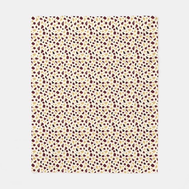 Modern Organic Terrazzo | Abstract Stone Mosaic Fleecedecke (Vorderseite)