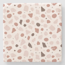Modern Organic Terrazzo | Abstract Stone Mosaic Steinuntersetzer