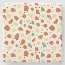 Modern Organic Terrazzo | Abstract Stone Mosaic Steinuntersetzer