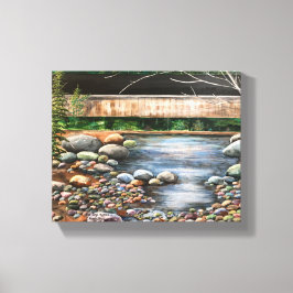 Modern Original Brook Art gestresste Canvas Print Leinwanddruck