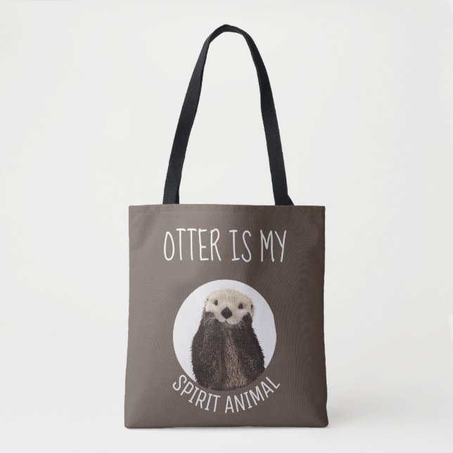 Modern Otter ist mein Geist Tier braun (Vorderseite)