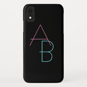 Modern Overlapping Pink Turquoise Case-Mate iPhone Hülle