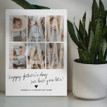Modern Overlay Pawpaw-Foto Fotoplatte<br><div class="desc">Moderne Foto-Plakette mit 6 Familienbildern,  die Sie durch Ihr eigenes ersetzen können,  mit dem Wort "PAWPAW" in einem verblassten Overlay,  einer personalisierten Botschaft,  einem niedlichen Herz und den Enkelnamen.</div>