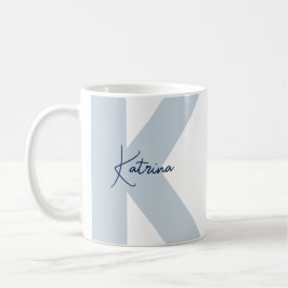 Modern Oversified Monogram Initial Handwriting Nam Kaffeetasse