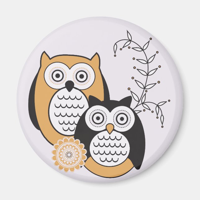 Modern Owls Magnet (Vorne)