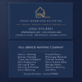 Modern Painter Painting Company Business Card Visitenkarte