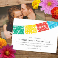 Modern Papel Picado | Einladung zur Hochzeit
