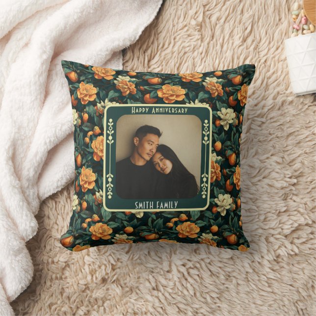 Modern Parents 30Th Anniversary Throw Pillow  Kissen (Decke)