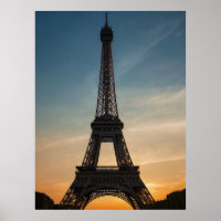 Modern Pariser Sunset Eiffel Tower Paris Französis