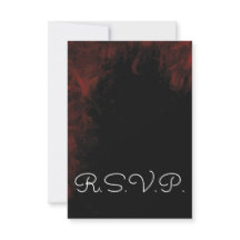 Modern Passionate Red 'n Black Wedding Design UAWG