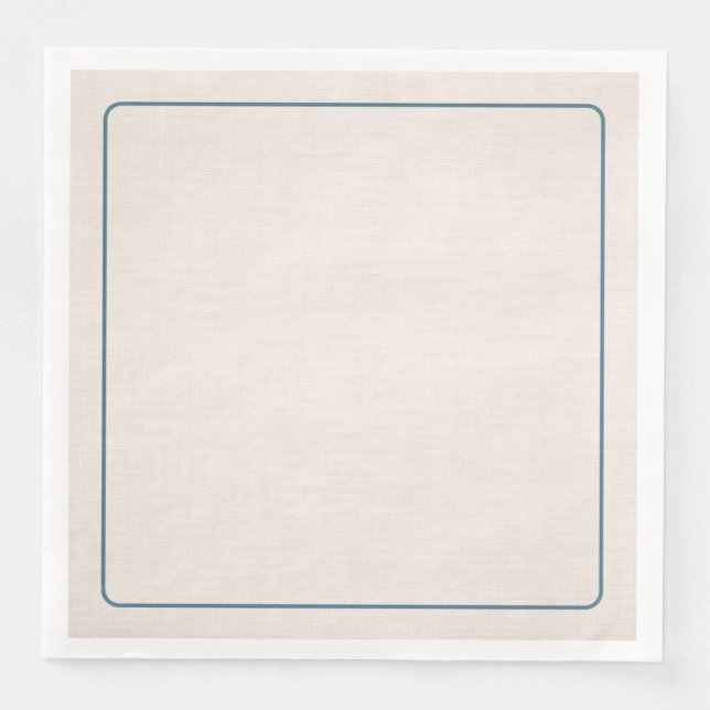 Modern Passover Seder Linen-Style Paper Napkin Serviette (Vorderseite)