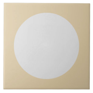 Modern Pastel Cream Circle abstrakt Fliese