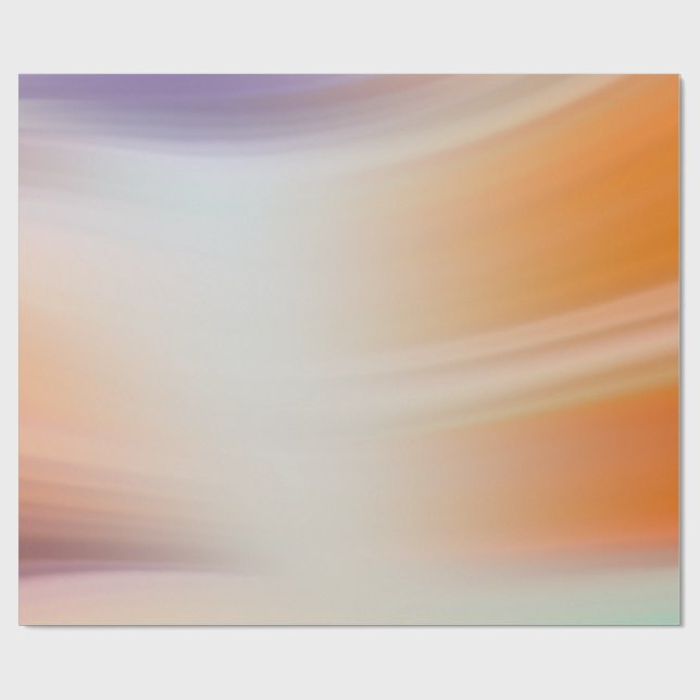 Modern Pastel Gradient Wrapping Paper Geschenkpapier (Flach)