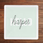 Modern Pastel Minze hallo, und du nennst Acryl Tablett<br><div class="desc">Modern Pastel Minze hallo,  und du nennst</div>