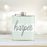 Modern Pastel Minze hallo, und du nennst