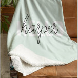 Modern Pastel Minze hallo, und du nennst Fleecedecke<br><div class="desc">Modern Pastel Minze hallo,  und du nennst</div>