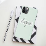 Modern Pastel Minze hallo, und du nennst iPhone 11Pro Max Hülle<br><div class="desc">Modern Pastel Minze hallo,  und du nennst</div>