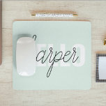 Modern Pastel Minze hallo, und du nennst Mousepad<br><div class="desc">Modern Pastel Minze hallo,  und du nennst</div>
