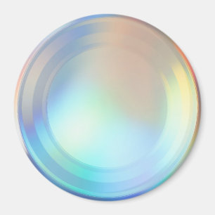  Modern Pastel Rainbow Mermaid Unicorn Holographic Magnet