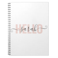 Modern Pastell Pink Beauty Hallo und Ihr Name