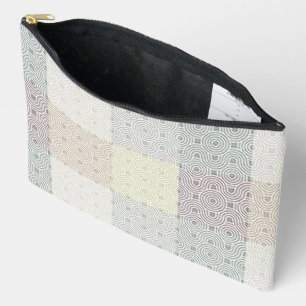 „Modern Patchwork“ Druck Kosmetik-/ Stiftebeutel Zubehörtasche