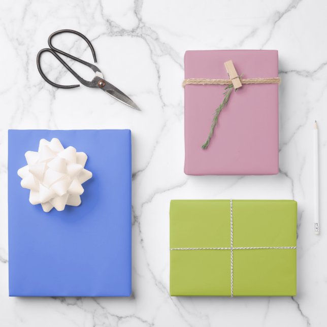 Modern Periwinkle Rebel-Geschenk Geschenkpapier Set (Vorderseite)