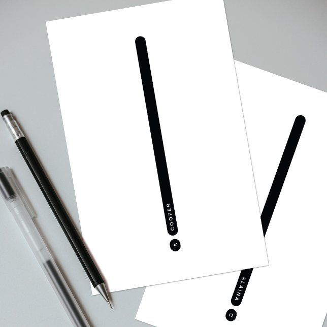 Modern Personal Stationery | 2-Column Briefpapier (Von Creator hochgeladen)