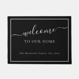 Modern Personalisierte Familienname Custom Monogra Fußmatte