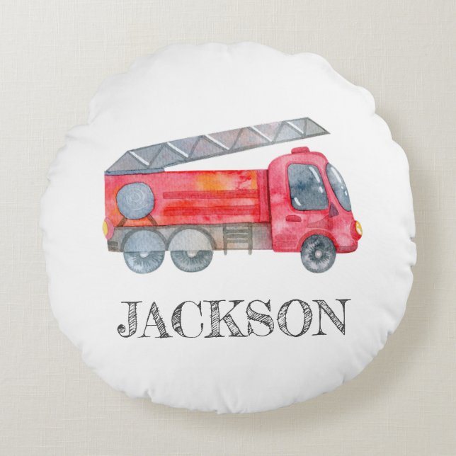 Modern Personalisierte Geburtstagsparty Rundes Kissen (Vorderseite)